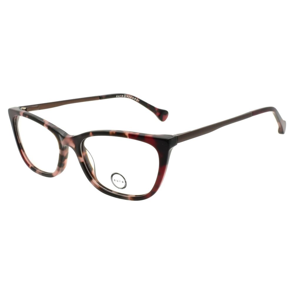 Aura Eyewear Avalon Park Women's Eyeglasses Frames 53-17-140 Blush Tortoise